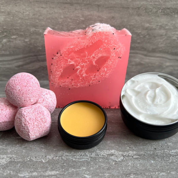 Rose - Winter Skin Care Pack - Loofah