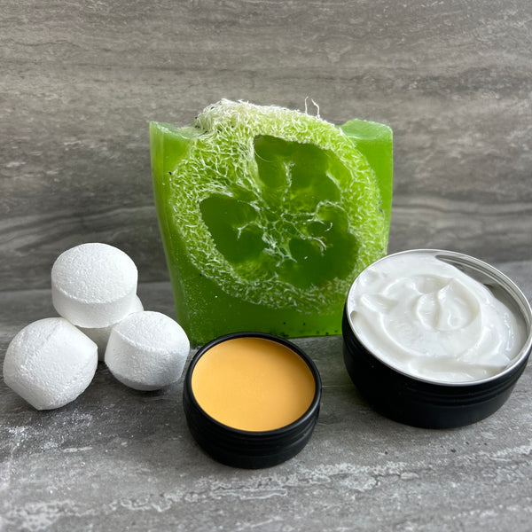 Lime & Coconut - Winter Skin Care Pack - Loofah