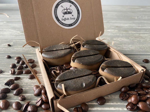 Coffee & Cocoa Bean Mini Soaps (Set of 5)