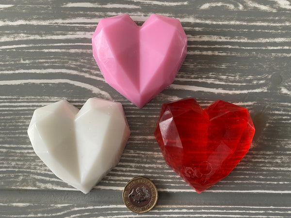3 Heart Soaps Valentines Gift Set